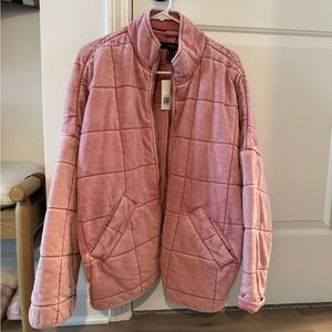 Forever 21 Quilted Jacket NWT Dusty Pink